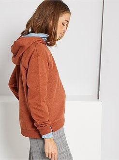 Camisola com capuz brilhante - Kiabi