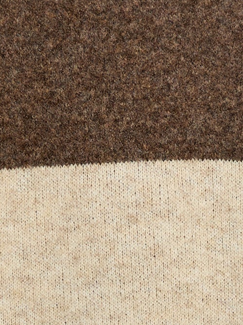 Camisola com capuz color block - Kiabi