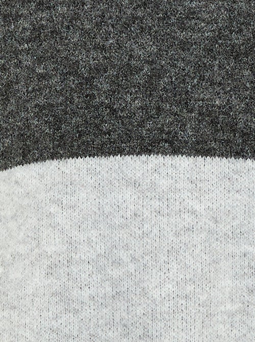 Camisola com capuz color block - Kiabi