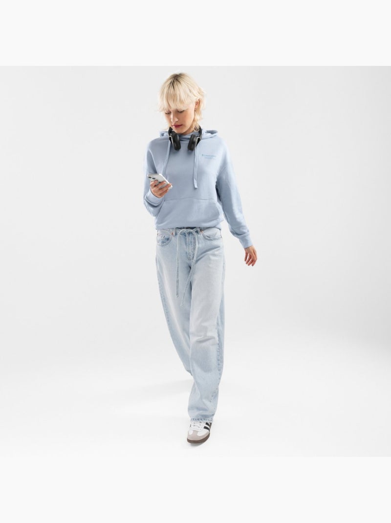 Camisola com capuz de mulher Azul-elétrico - Kiabi