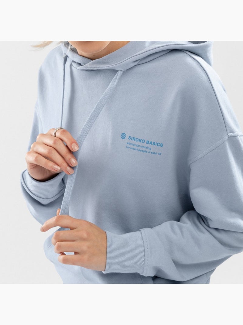 Camisola com capuz de mulher Azul-elétrico - Kiabi