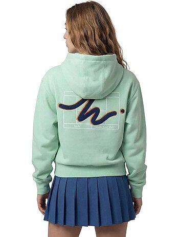Camisola com capuz de ténis mulher