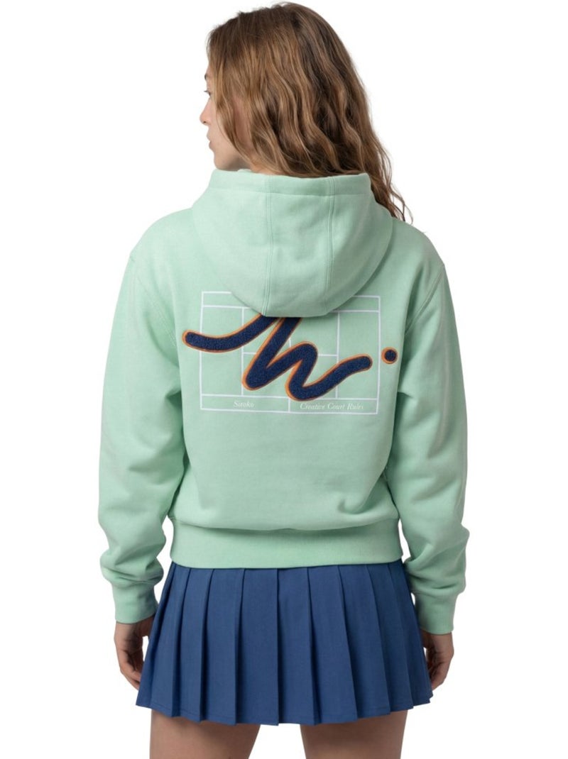 Camisola com capuz de ténis mulher Verde - Kiabi