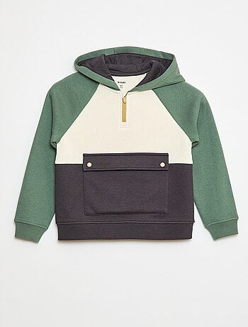 Camisola com capuz e bolso com aba - So Easy