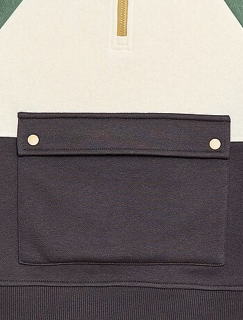 Camisola com capuz e bolso com aba - So Easy