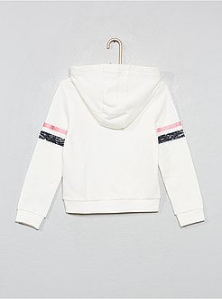 Camisola com capuz e mensagem - Kiabi