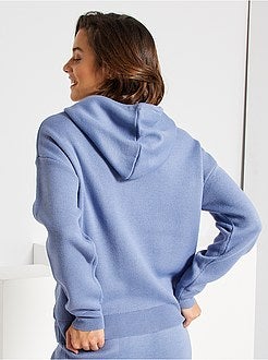 Camisola com capuz em malha - Kiabi