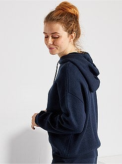 Camisola com capuz em malha - Kiabi