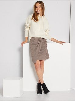 Camisola com capuz em malha - Kiabi