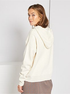 Camisola com capuz em malha - Kiabi