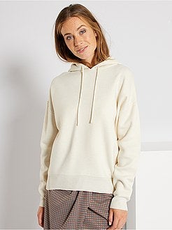 Camisola com capuz em malha - Kiabi