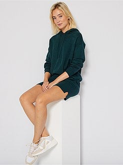 Camisola com capuz em malha - Kiabi