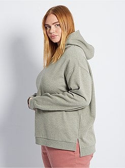 Camisola com capuz em moletão - Kiabi