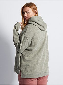 Camisola com capuz em moletão - Kiabi