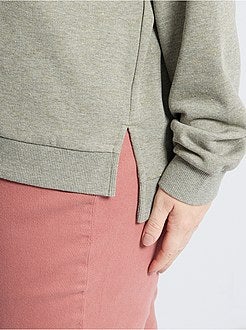 Camisola com capuz em moletão - Kiabi