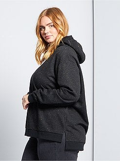 Camisola com capuz em moletão - Kiabi