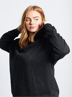 Camisola com capuz em moletão - Kiabi