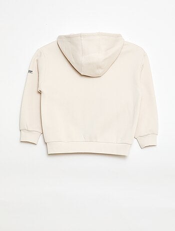 Camisola com capuz em moletom