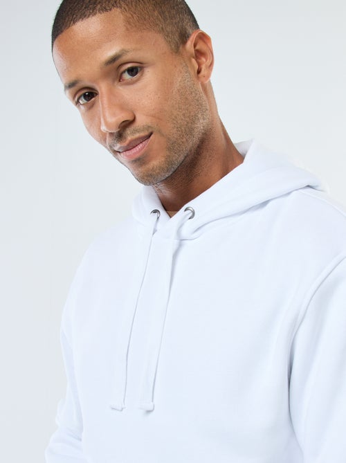 Camisola com capuz em moletom cardado com bolso canguru - Kiabi