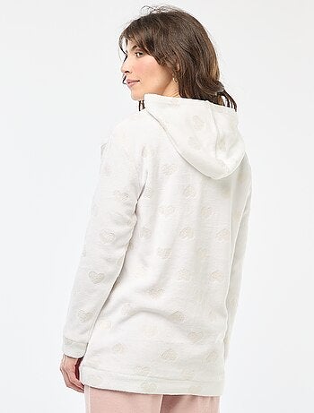 Camisola com capuz em polar