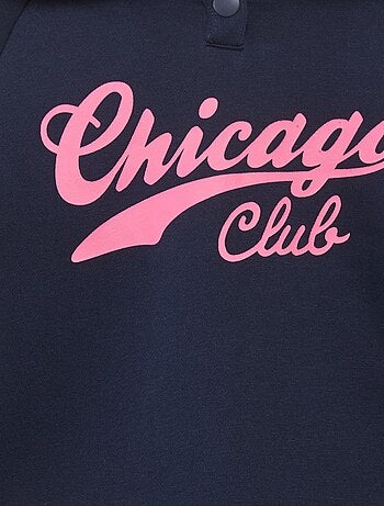 Camisola com capuz estampada - coleção fácil de vestir