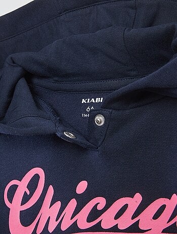 Camisola com capuz estampada - coleção fácil de vestir