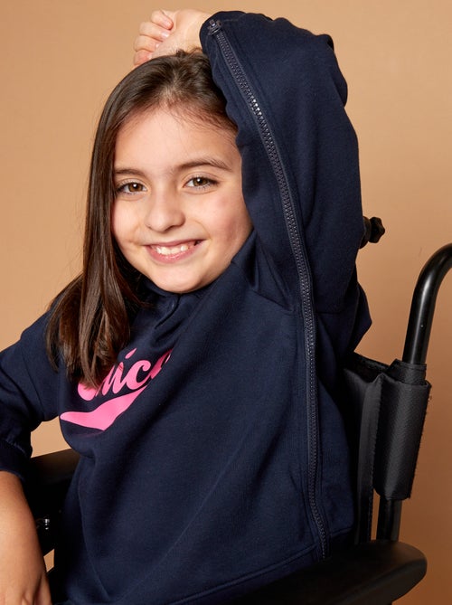 Camisola com capuz estampada - coleção fácil de vestir - Kiabi