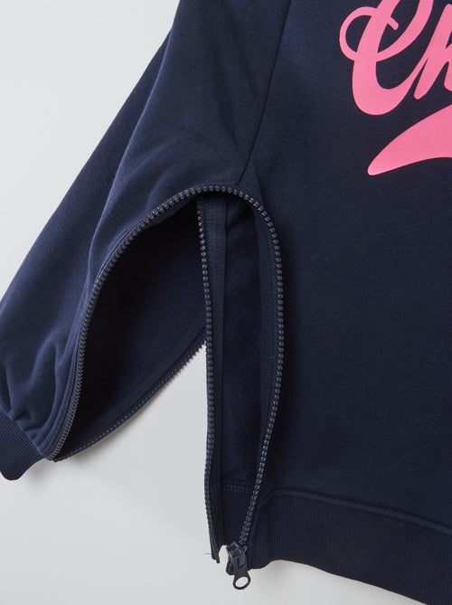 Camisola com capuz estampada - coleção fácil de vestir - Kiabi