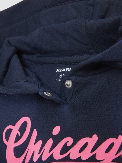 Camisola com capuz estampada - coleção fácil de vestir - Kiabi