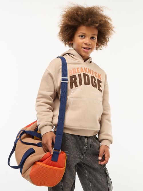 Camisola com capuz estampada - Kiabi