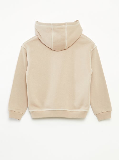 Camisola com capuz estampada - Kiabi