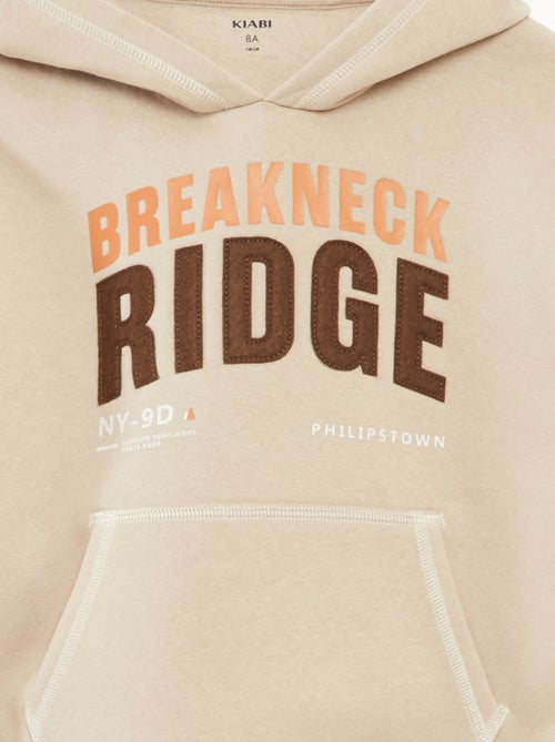 Camisola com capuz estampada - Kiabi