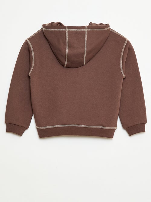 Camisola com capuz estampada - Kiabi