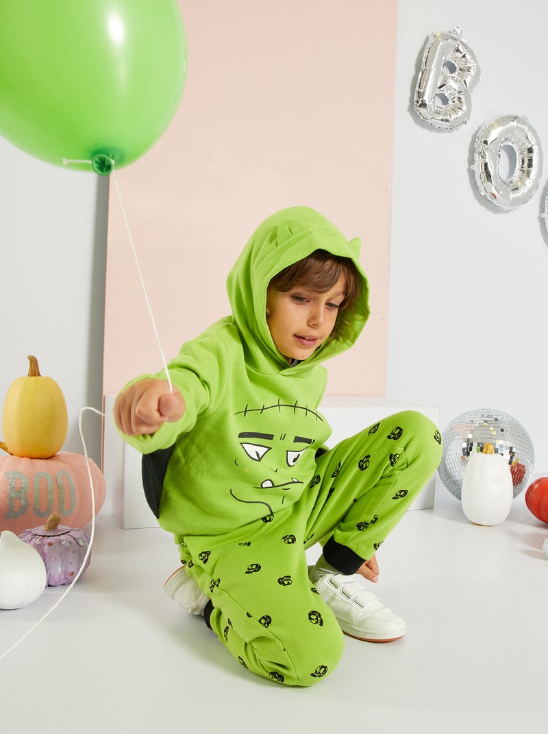 Camisola com capuz 'Halloween' VERDE - Kiabi