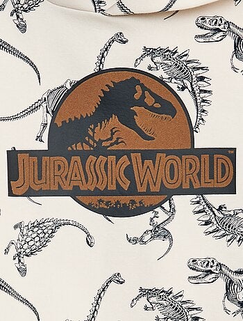 Camisola com capuz 'Jurassic World' com padrão