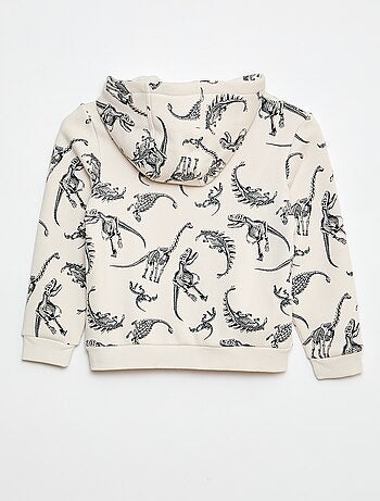 Camisola com capuz 'Jurassic World' com padrão