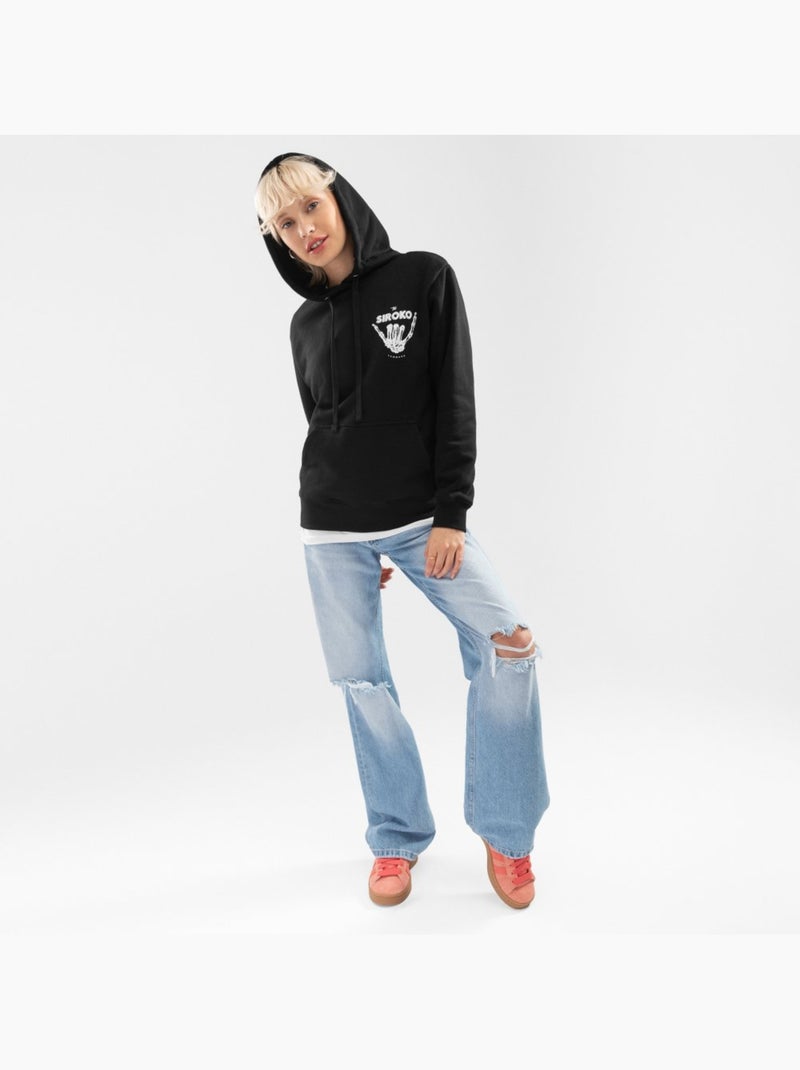 Camisola com capuz para mulher Preto - Kiabi