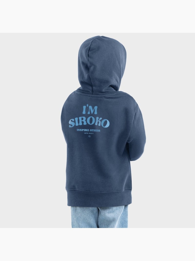 Camisola com capuz para rapaz Azul - Kiabi