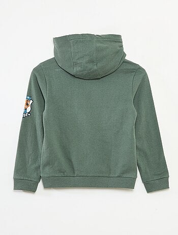 Camisola com capuz 'Patrulha Pata' em polar algodão