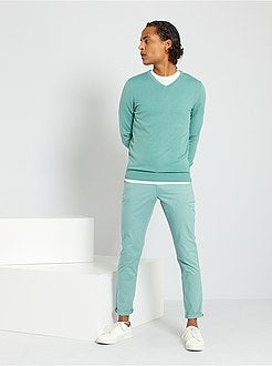 Camisola com decote em V de conceção ecológica - Kiabi