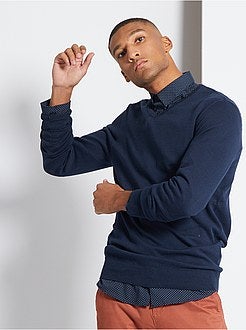 Camisola com decote em V de conceção ecológica - Kiabi