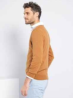 Camisola com decote em V de conceção ecológica - Kiabi