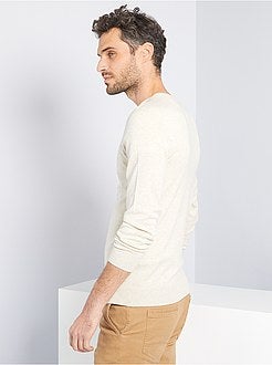 Camisola com decote em V de conceção ecológica - Kiabi