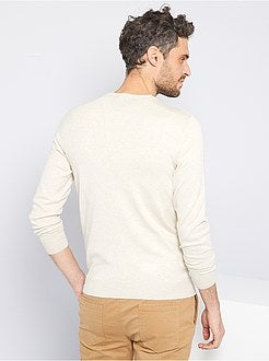 Camisola com decote em V de conceção ecológica - Kiabi