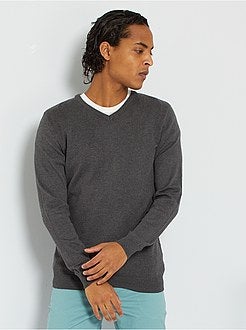 Camisola com decote em V de conceção ecológica - Kiabi