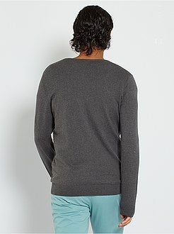 Camisola com decote em V de conceção ecológica - Kiabi