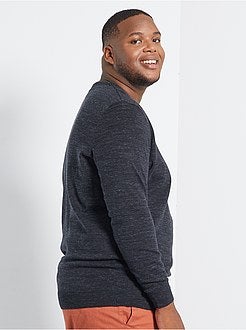 Camisola com decote em V de conceção ecológica - Kiabi