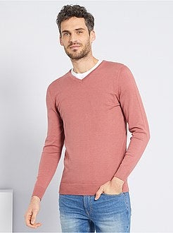 Camisola com decote em V de conceção ecológica - Kiabi