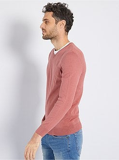 Camisola com decote em V de conceção ecológica - Kiabi