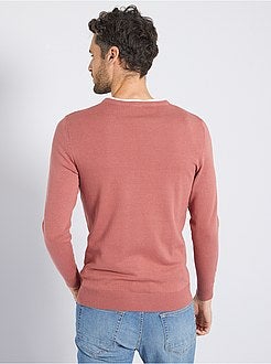 Camisola com decote em V de conceção ecológica - Kiabi